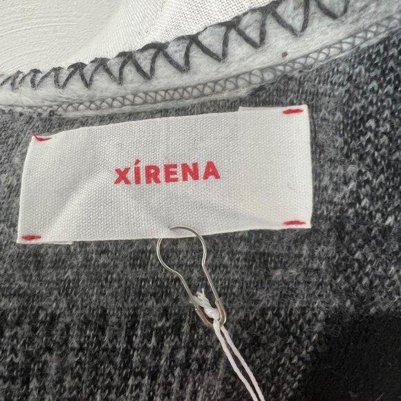 NWT Xirena Wynter Poncho Black Ash Size XS/S Plaid with Stitch Detail Hemming - Picture 4 of 7